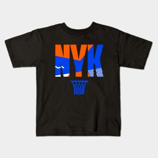 Throwback NYC Basketball Art Kids T-Shirt